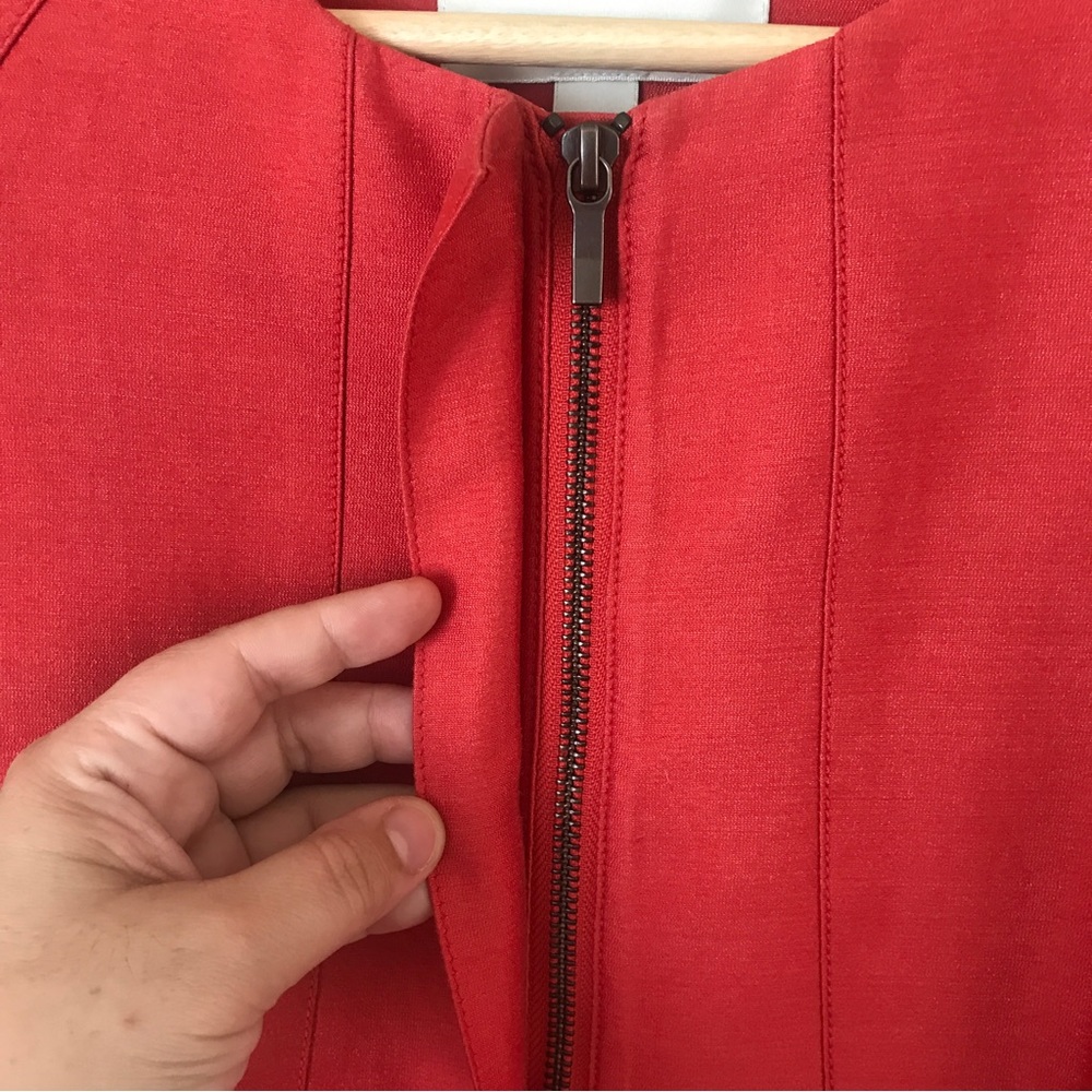 Banana Republic Retro Orange Two Way Zipper Long Sleeve Jacket - Picture 5 of 12